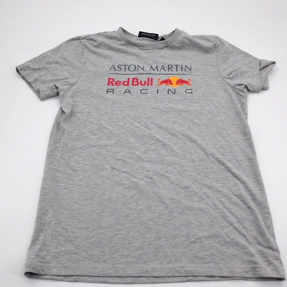 Aston Martin Red Bull Racing T-Shirt Mens Medium Gray Formula 1 London S/S